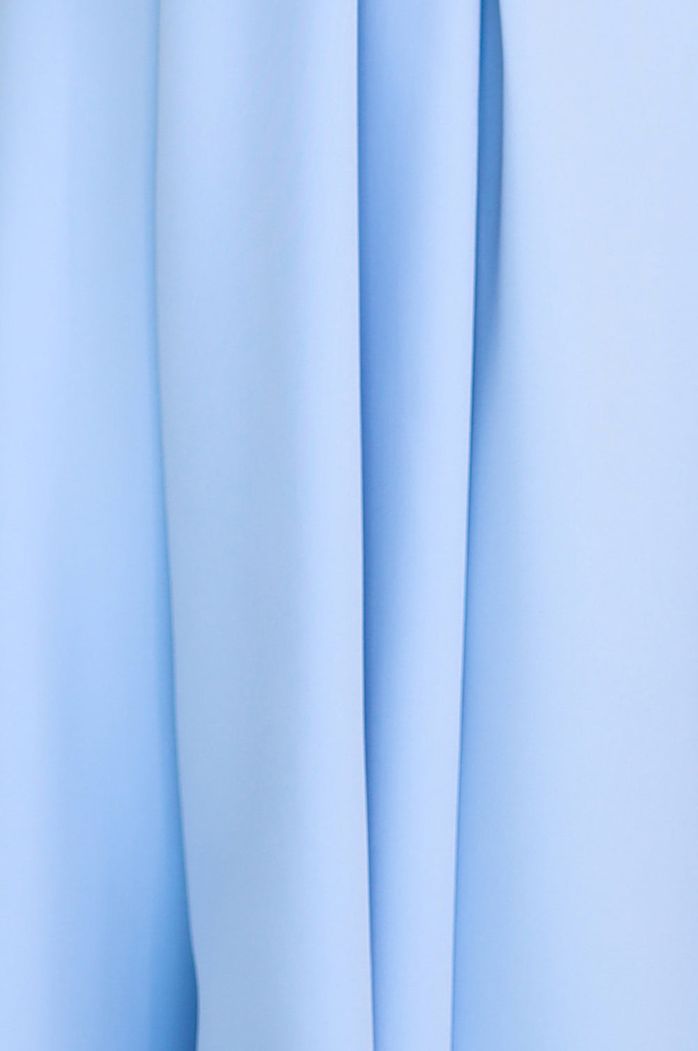 348-12 SCARLETT - flared midi dress with envelope neckline and belt - light blue